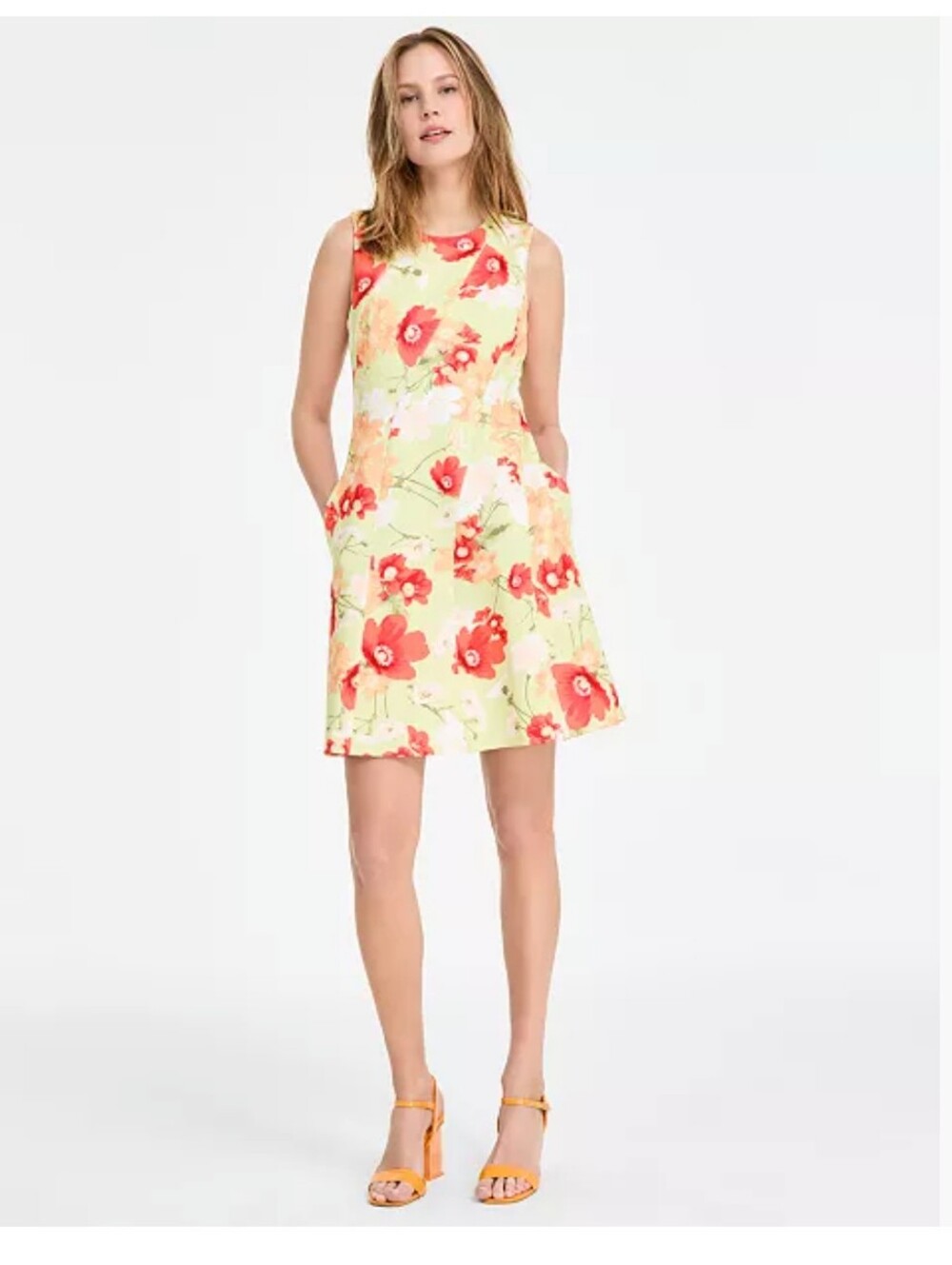 New Vince Camuto Scuba Floral Dress